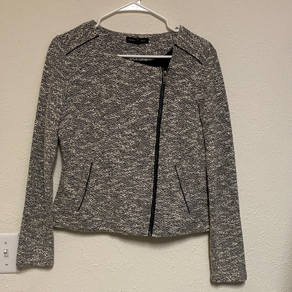 Banana Republic Black and White Textured Blazer